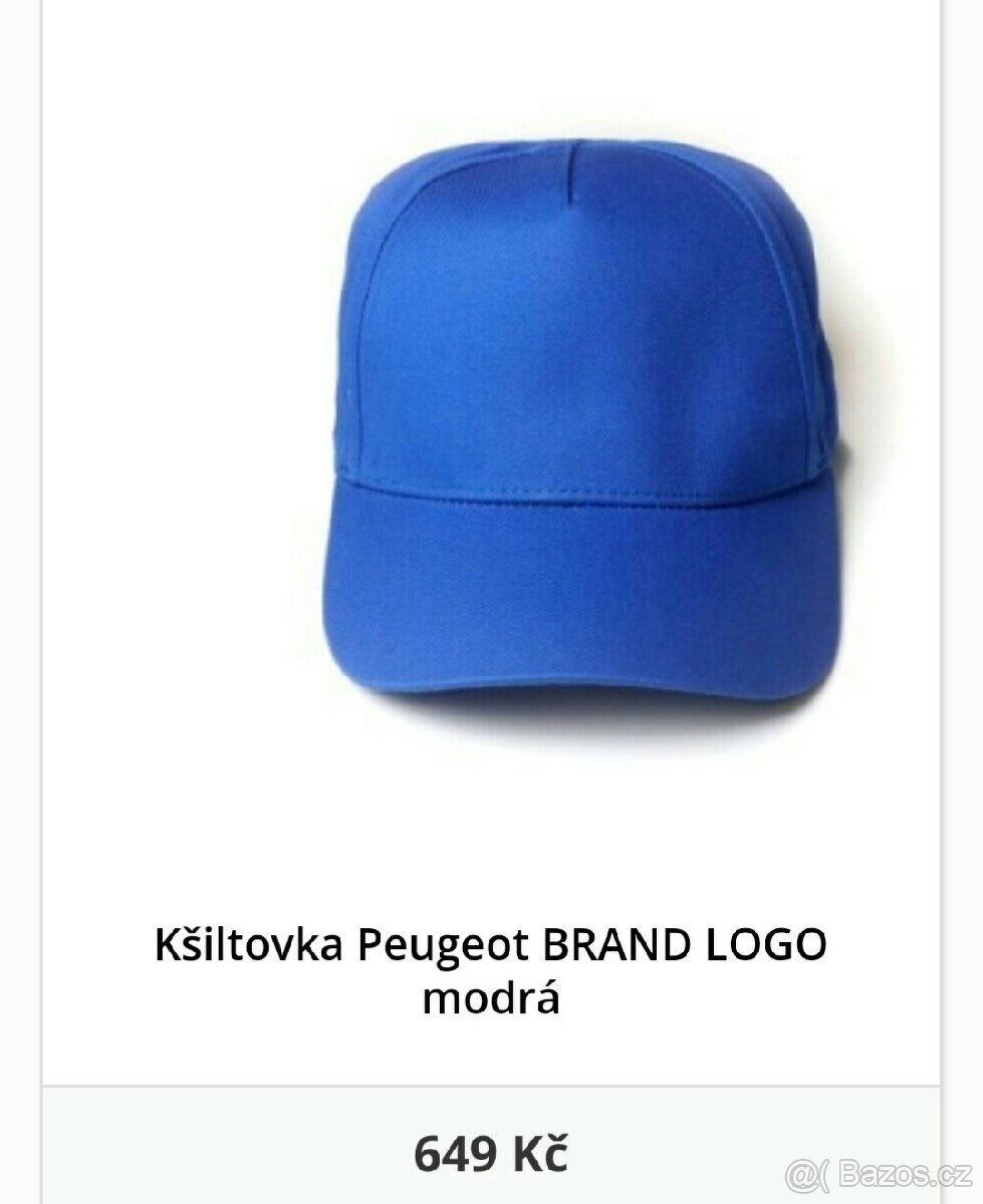 Kšiltovka pánská Peugeot modrá - 4