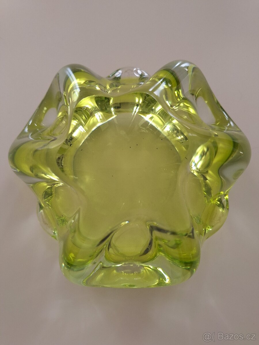 Popelník hutní sklo - 4