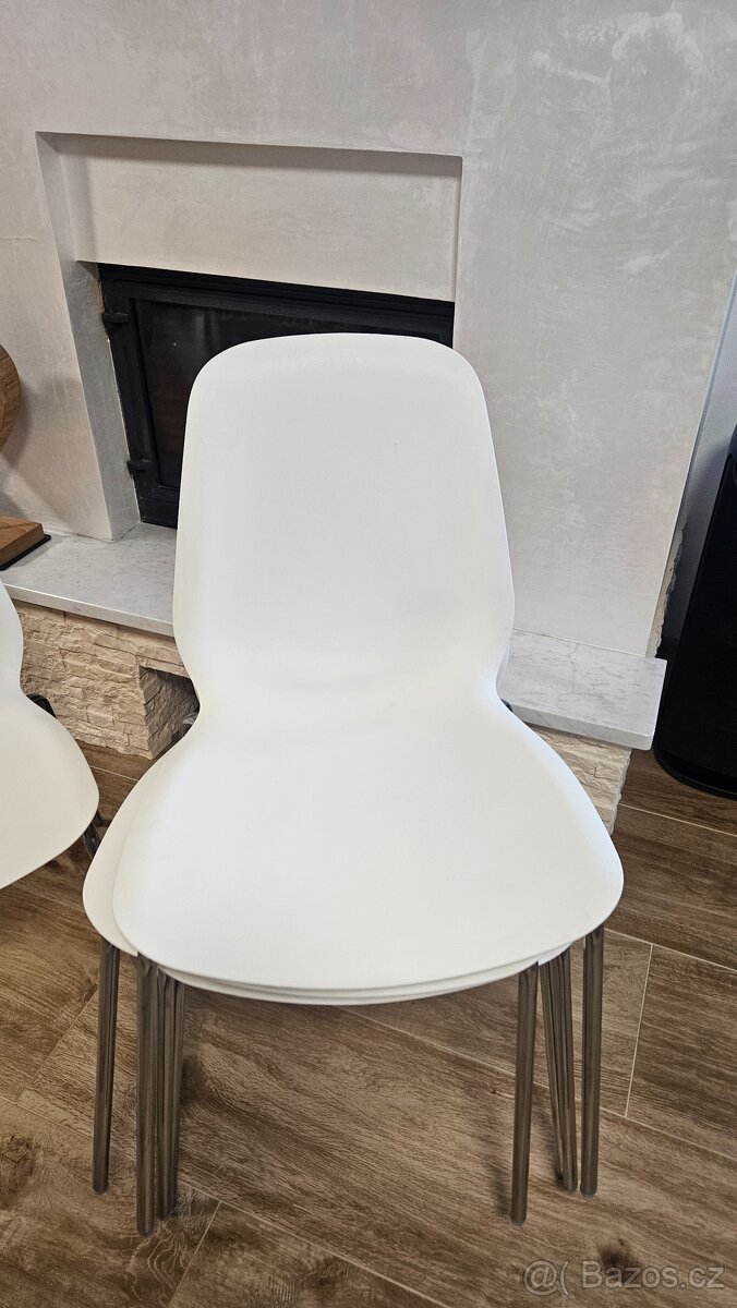 Jídelní židle Ikea bílé 5ks - 4