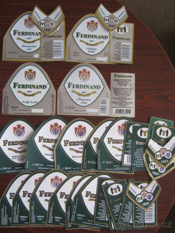 pivní etikety pivovar Benešov 85 500ks k výměnám - 4