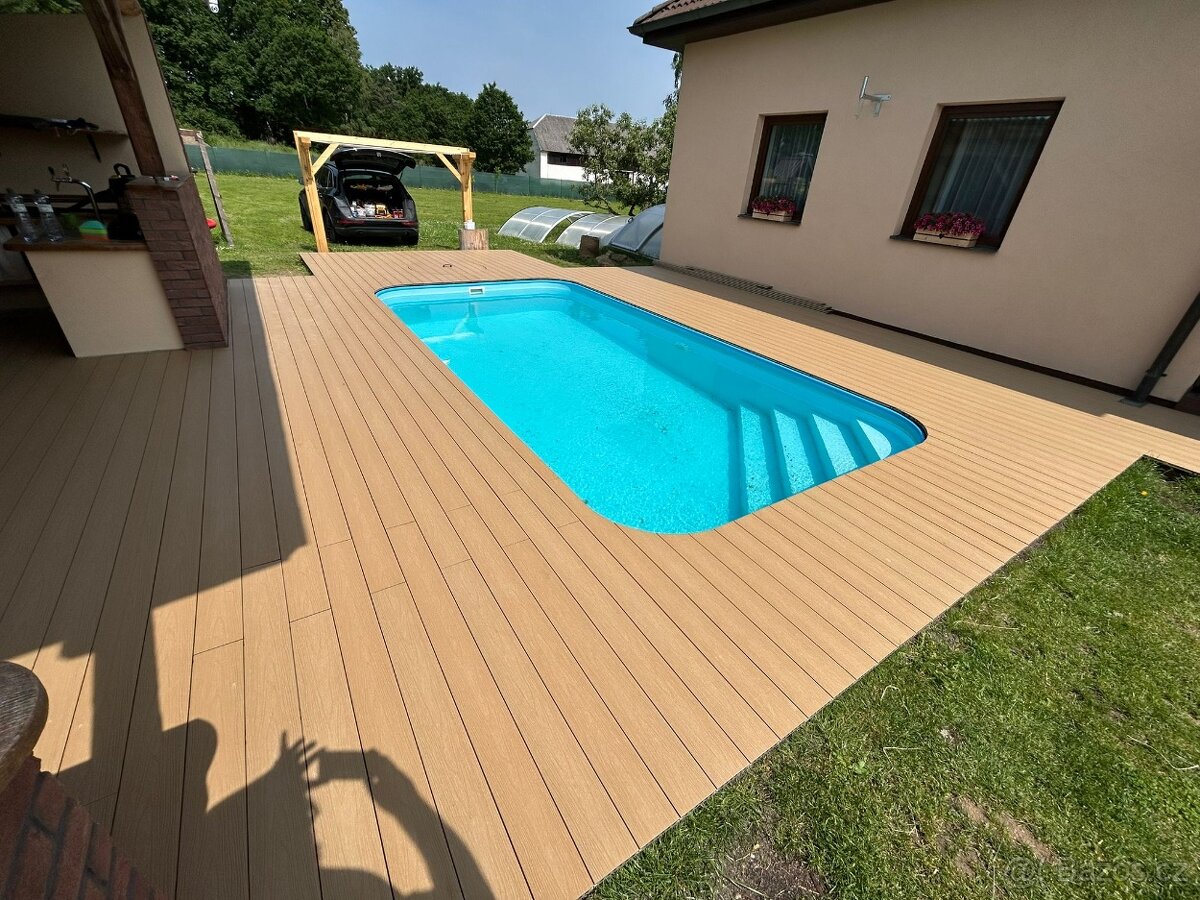 WPC Terasová prkna PREMIUM, koextrudovaná, HPC, skladem - 4