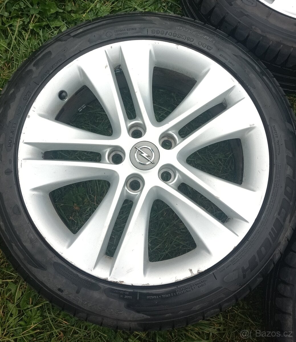 Originál alu disky Opel letní + zimní pneu - 4