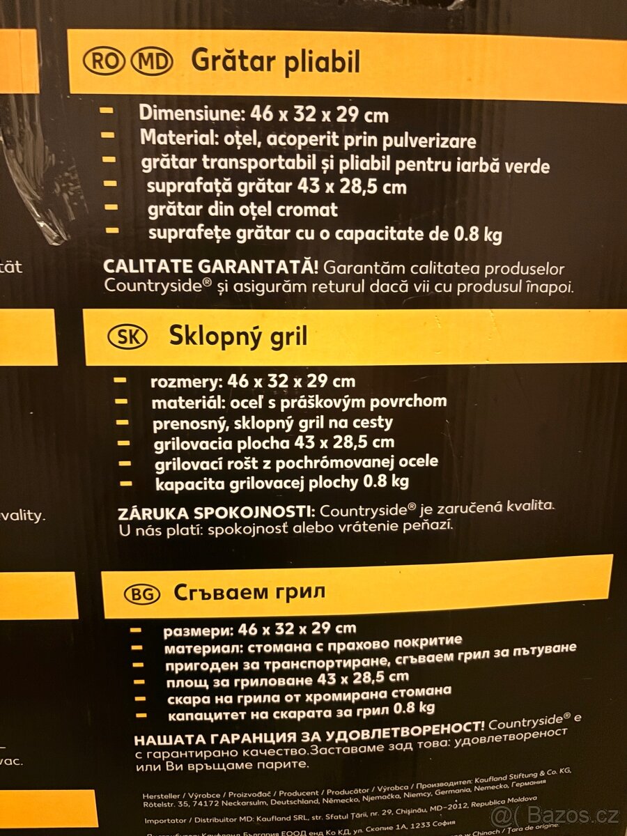 Skládací gril, nový - 4