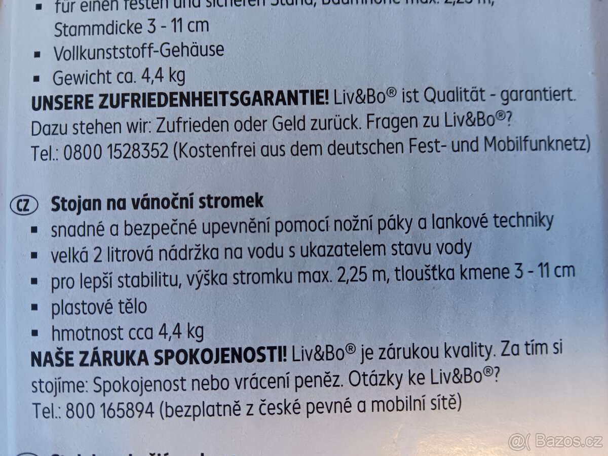 Stojánek na stromeček - průměr 3-11cm - 4