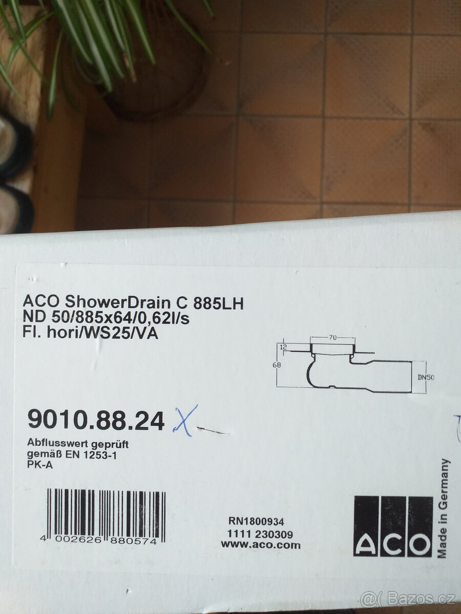 Sprchový žlab a rošt ACO - 4