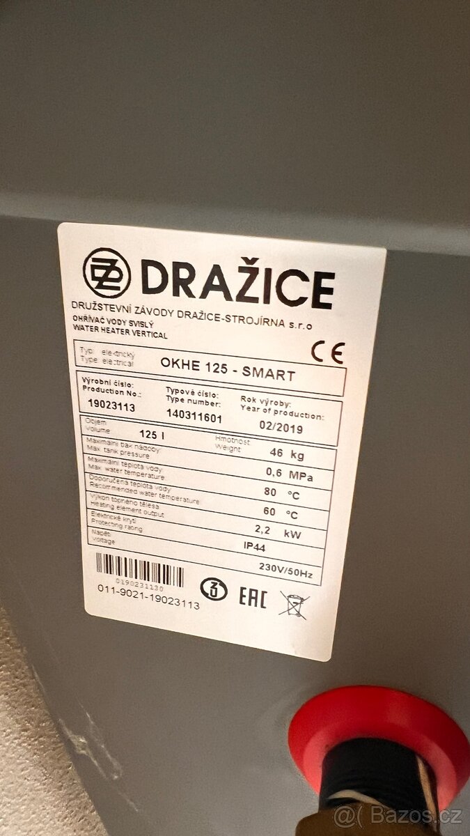 Bojler Dražice OKHE 125 - SMART - 4