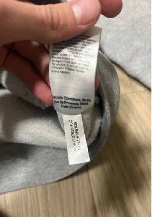 Šedá Lacoste Mikina na Zip s Kapucí - 4