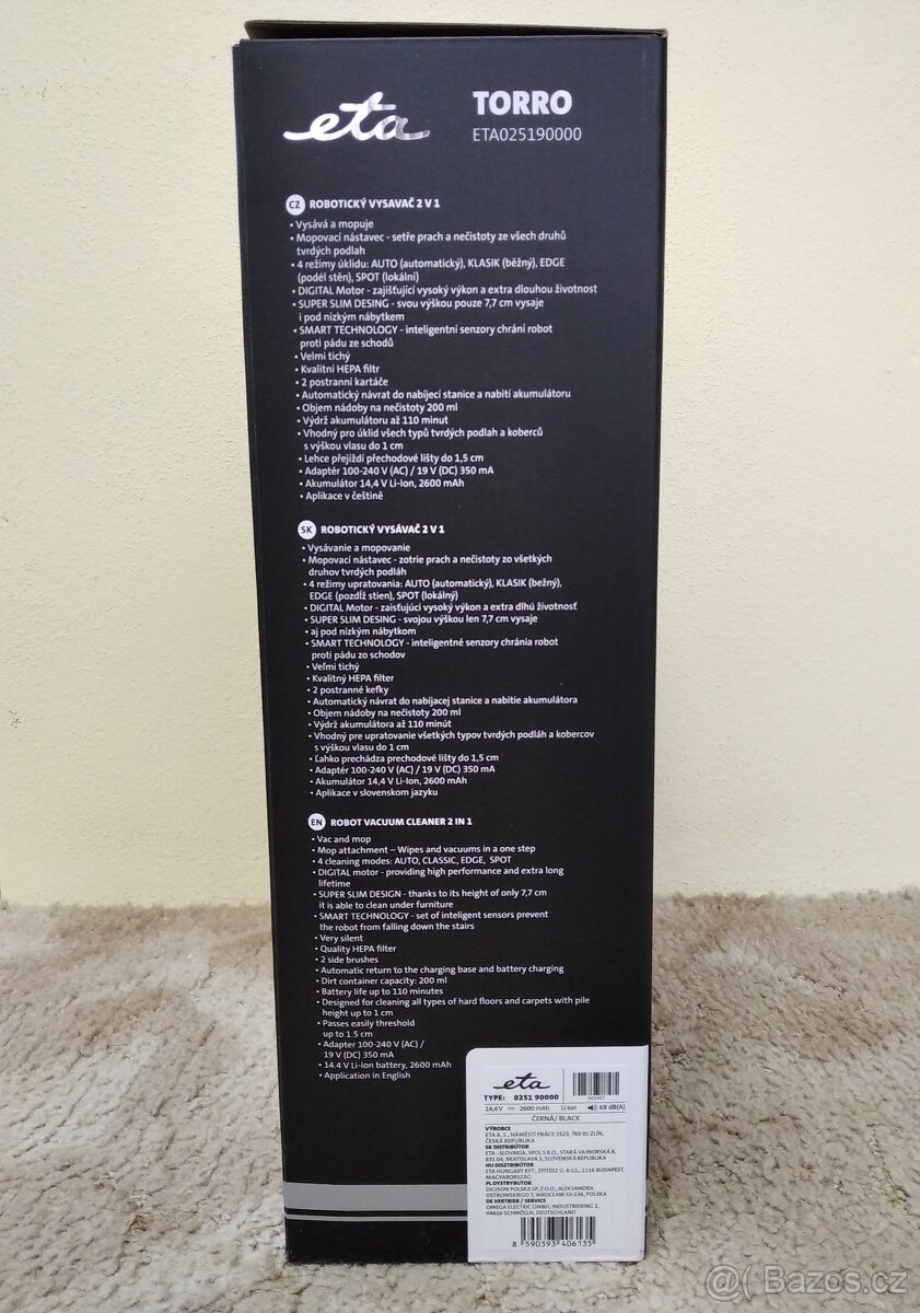 Robotický vysavač ETA - 4