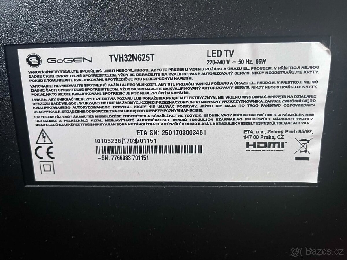 Televize GoGEN TVH32N625T - 4