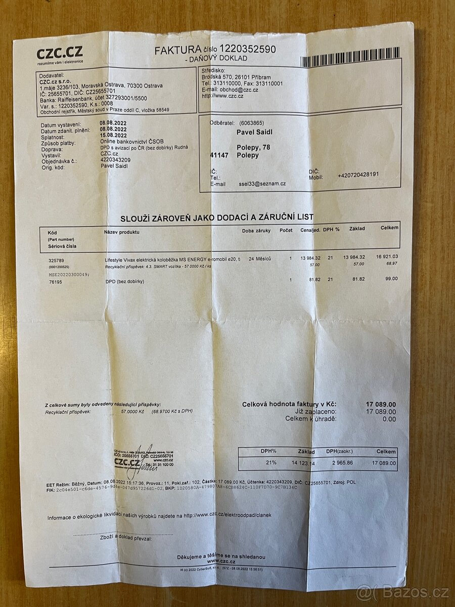 Elektrokoloběžka MS ENERGY e20 - 4