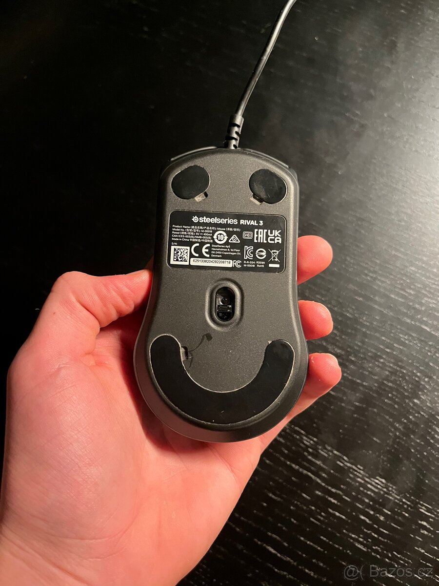 SteelSeries Rival 3 – drátová herní myš + krabice - 4