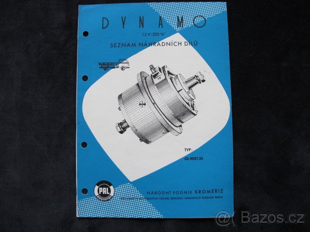 Dynamo seznam náhradních dílú PAL Magneton - 4
