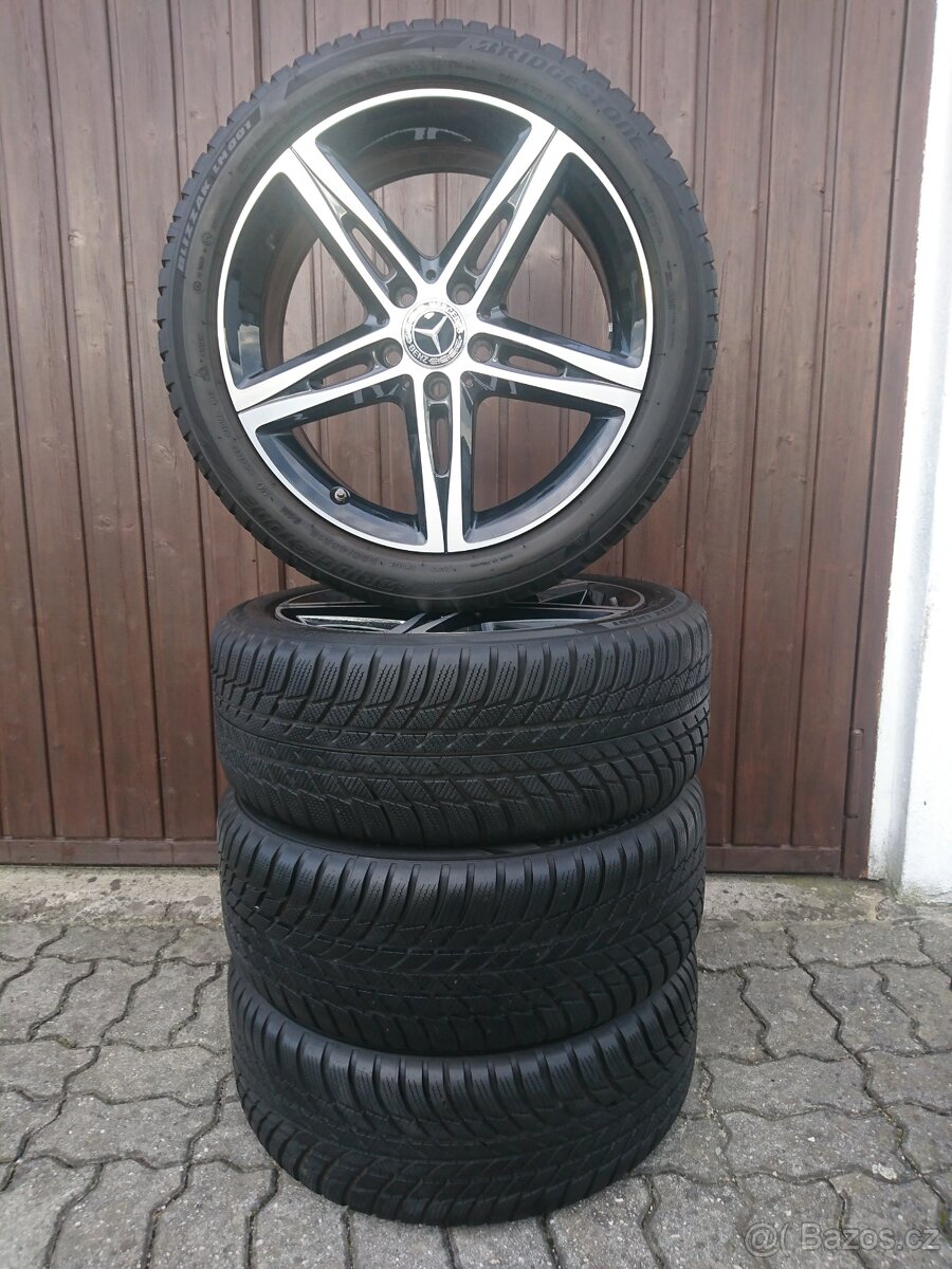 Mersedes A+B+ CLA originální alu kola 5x112 Zimní 225/45/18 - 4