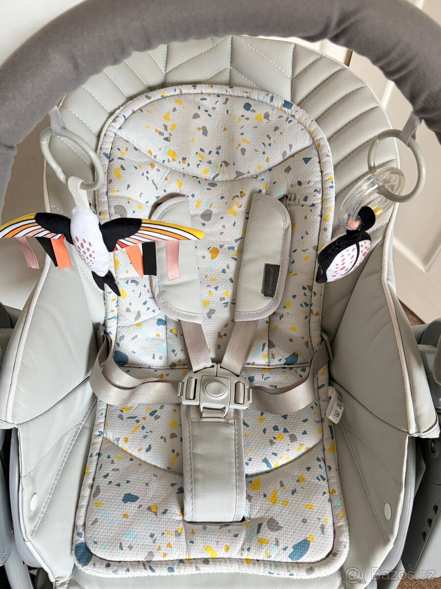 Kinderkraft Lastree 2w1 - jídelní židlička, lehátko - 4