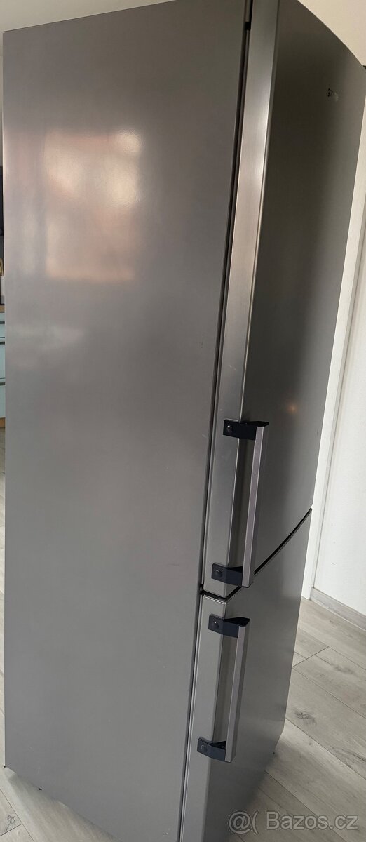 Lednice s mrazákem Gorenje nerez šedá - 4