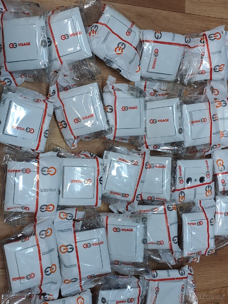 28x vypínače, spínače, TV + Radio, rámečky GG Visage - 4