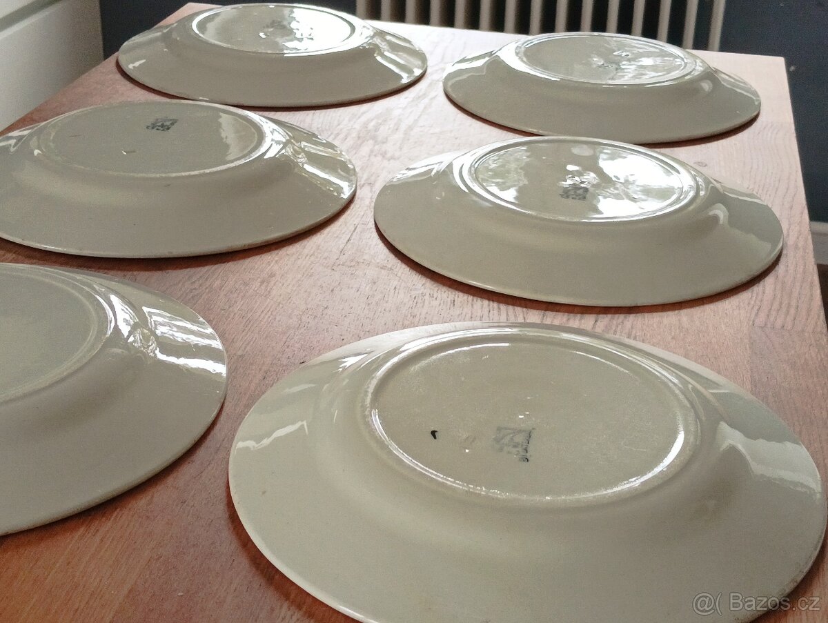 SOUPRAVA ART DECO TALÍŘŮ CREIL ET MONTEREAU FRANCIE - 4