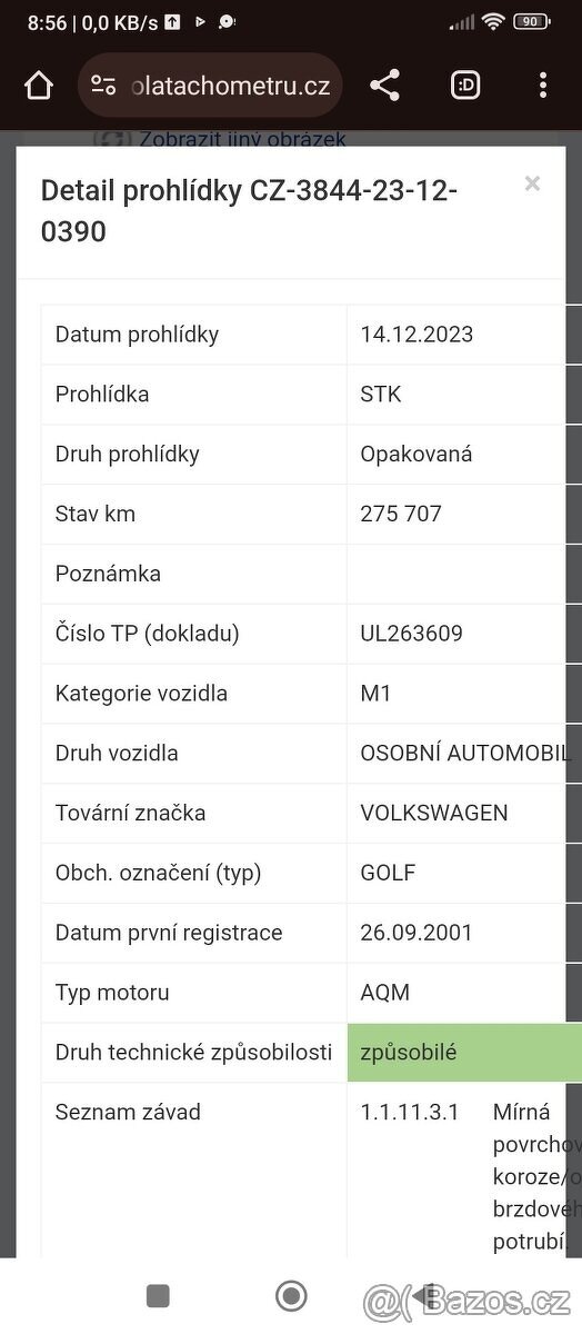 Volkswagen golf 4 kombi 1.9 SDI 2001 - 4
