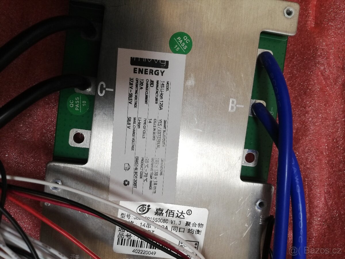 Li-Ion baterie 14S + BMS + komponenty - 4