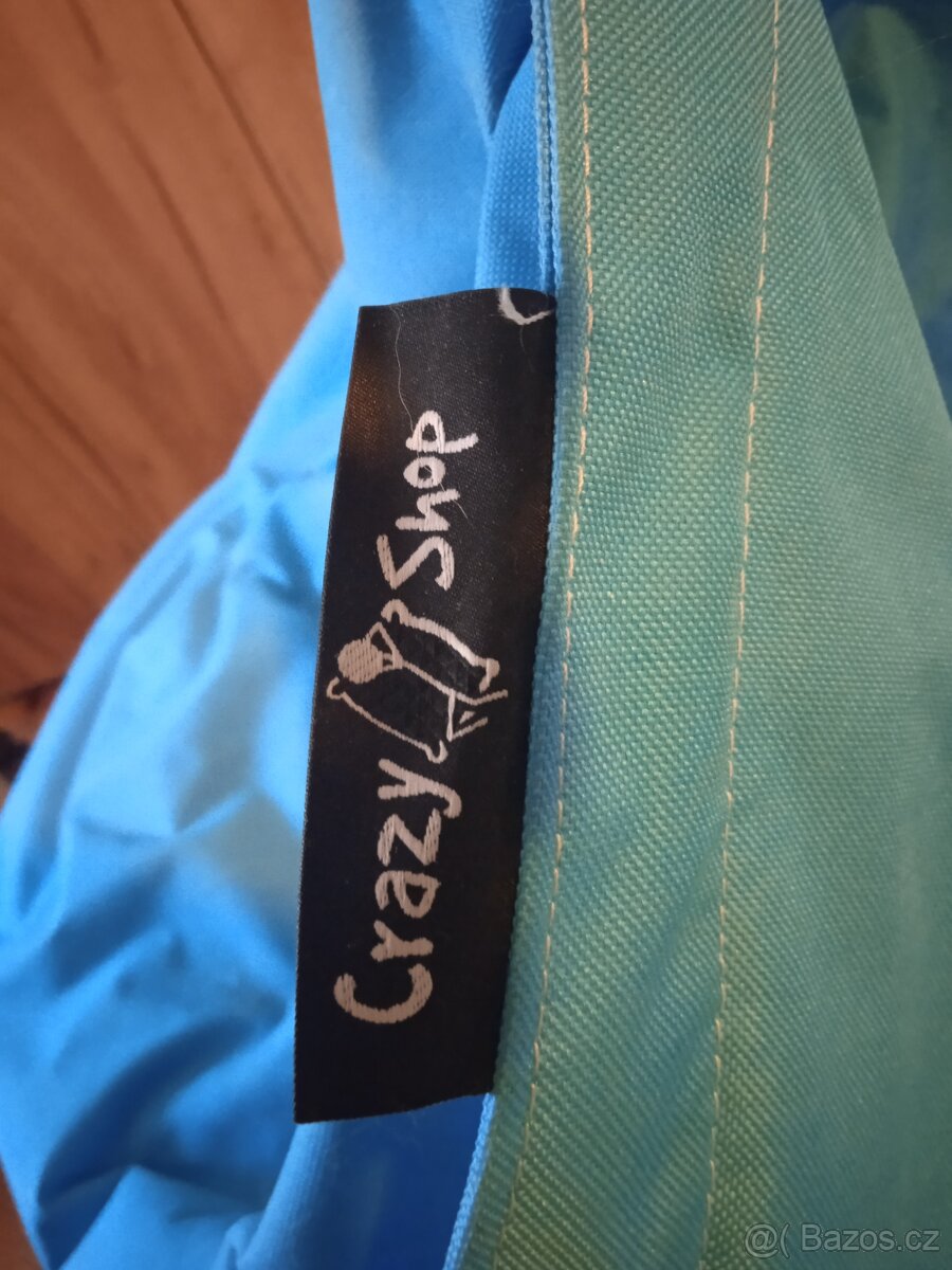 Sedací vak Standard 144×180 cm, zelený a modrý - 4