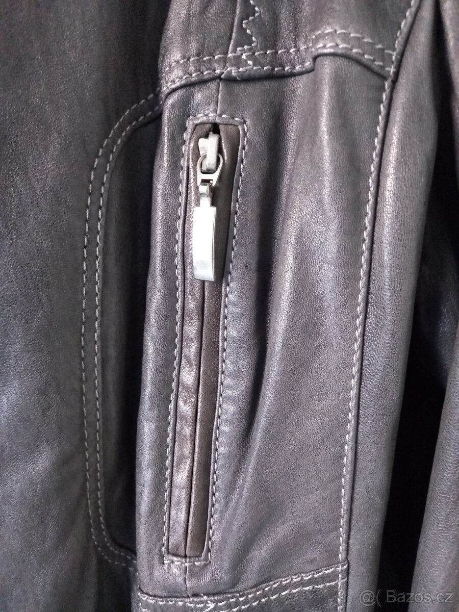 Kožená bunda značky BIBA/NOVÁ - 4
