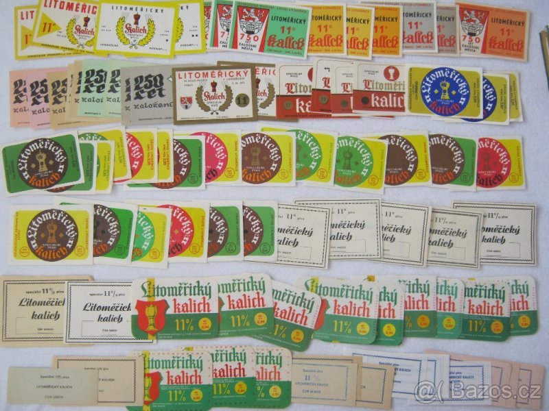 pivní etikety pivovar Litoměřice 486ks etiket - 4