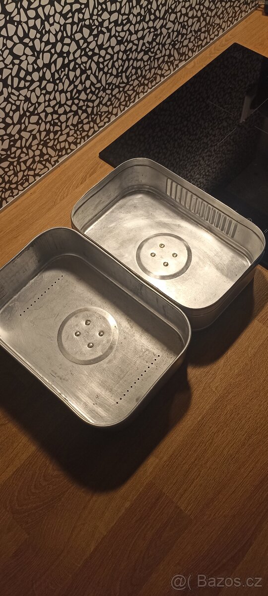 Hliníkové bandasky, svačinová dóza, naberačky - 4