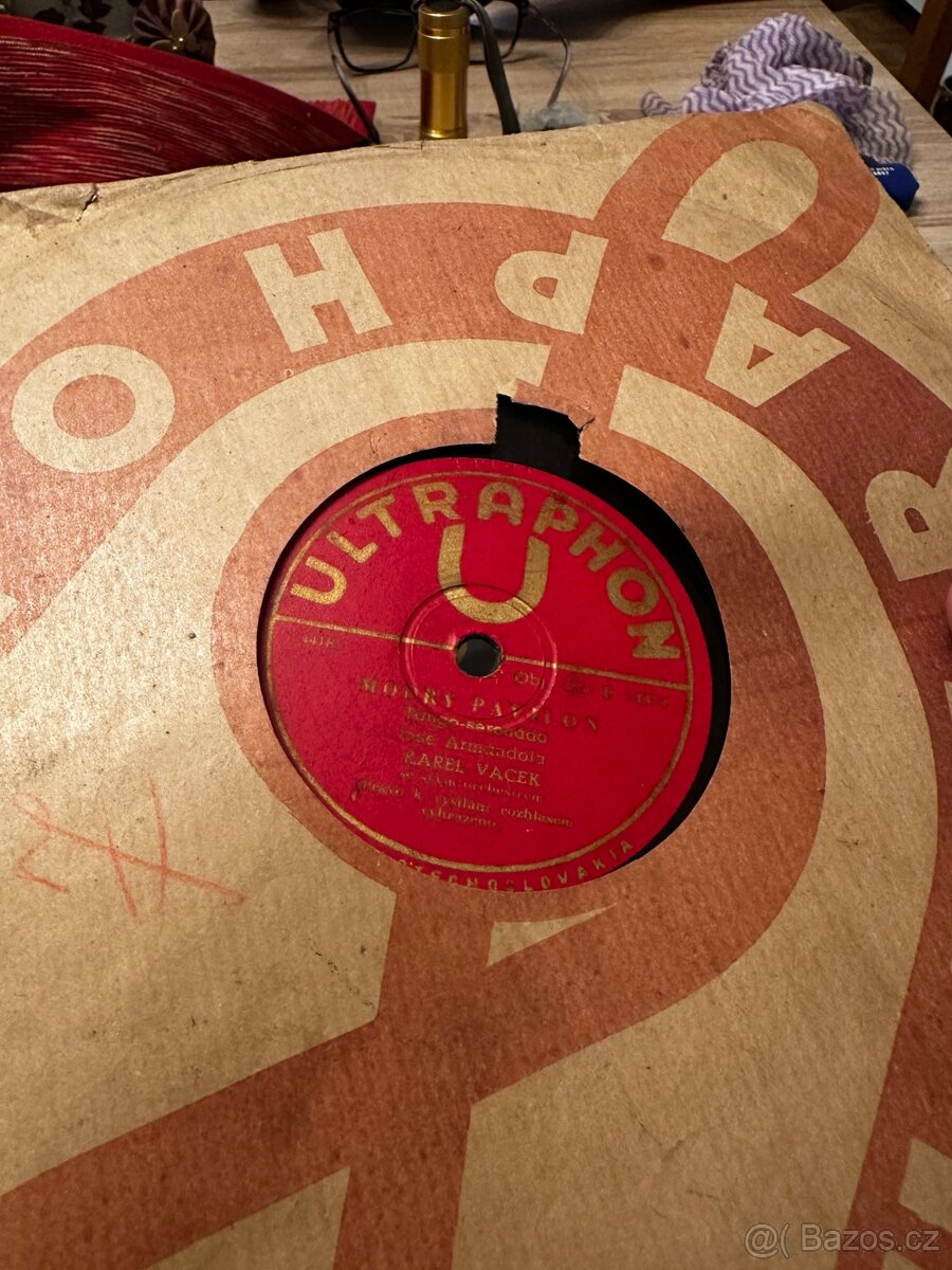 Staré šelakové gamofonové desky - 71 ks - 4