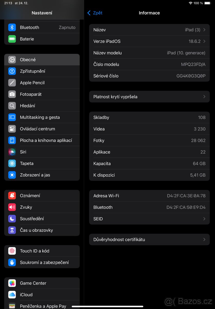 Apple IPad 10.9 64GB 2022 Žlutý + Apple Pencil + Obal + Fóli - 4