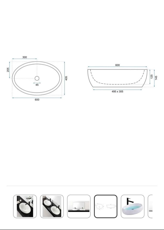 Umyvadlo na desku - 4