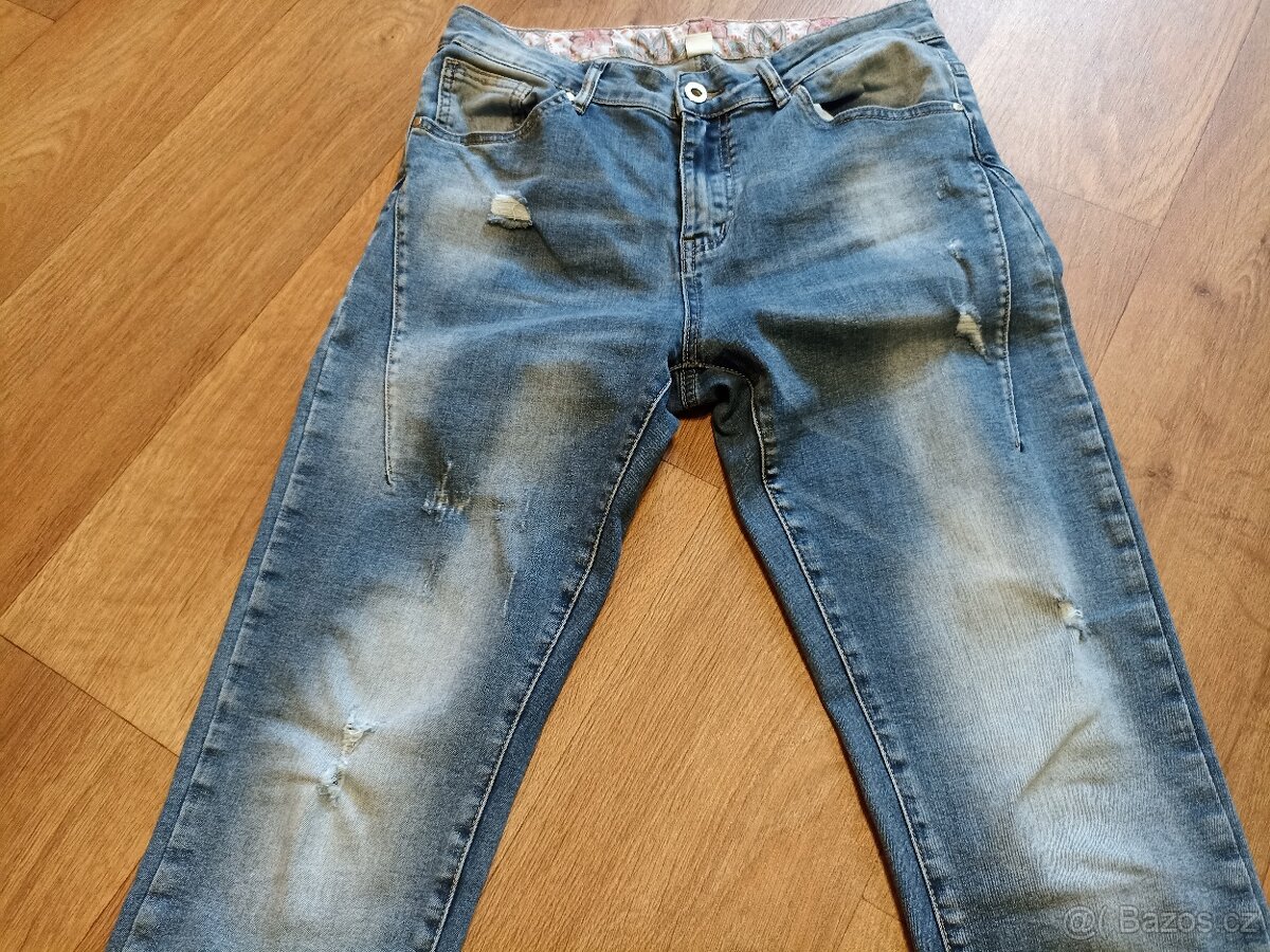 Šisované džíny s elastanem - 4