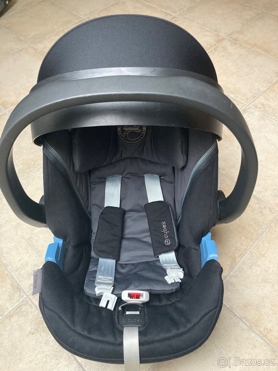 Autosedačka Cybex Aton 5 Deep Black + základna - 4