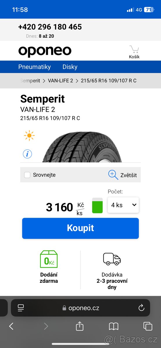 Komple kola 215/65/15C letni - 4