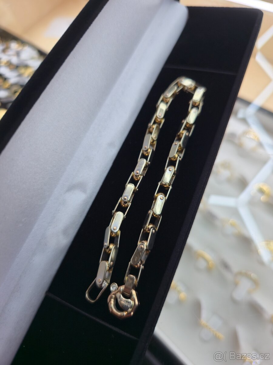 Zlatý náramek z 18k zlata, originál Baraka BR21138 - 4