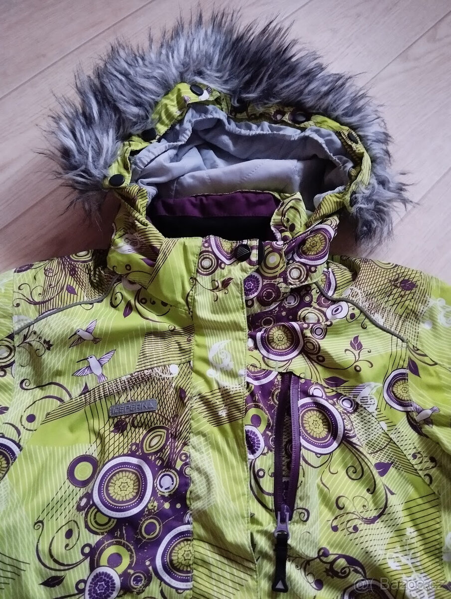 Zelenofialová zimní bunda vel.152/10-12let ICEPEAK - 4