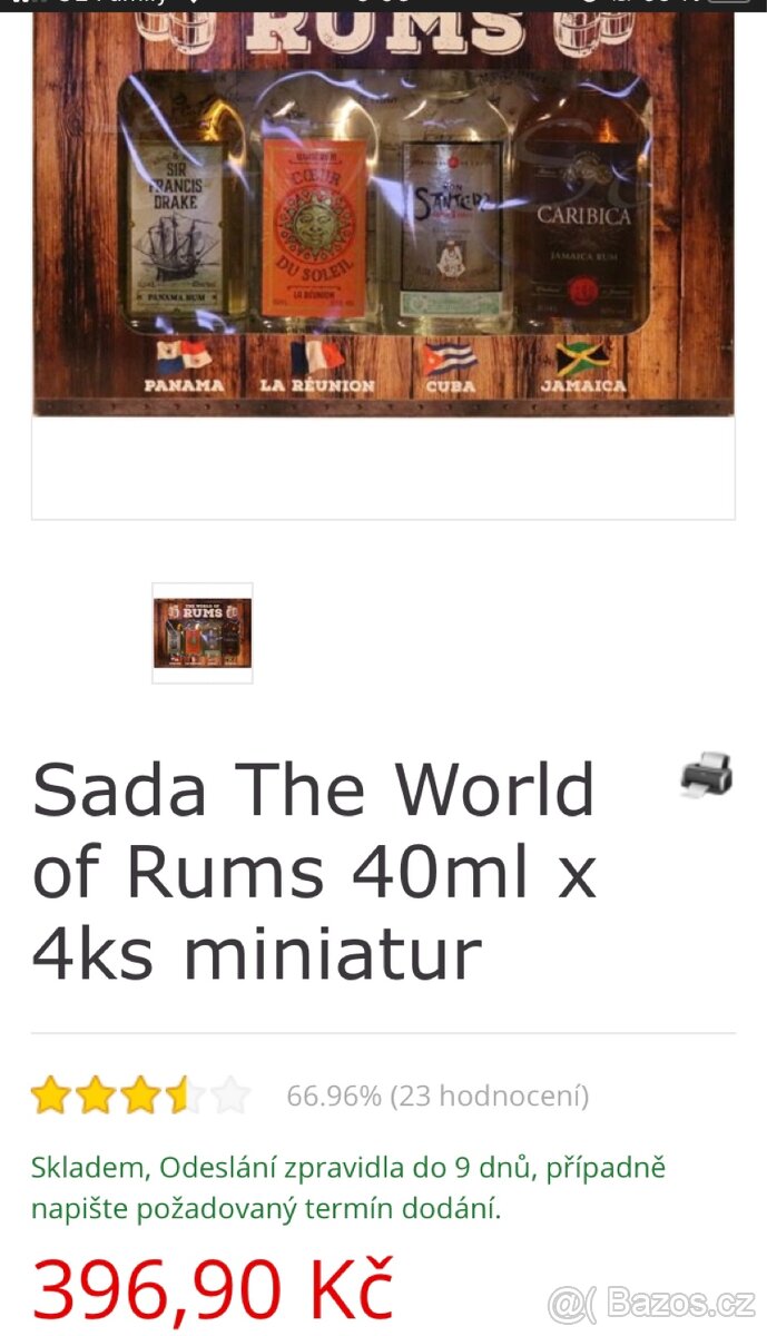 Sada The World of Rums 40ml x 4ks miniatur - 4