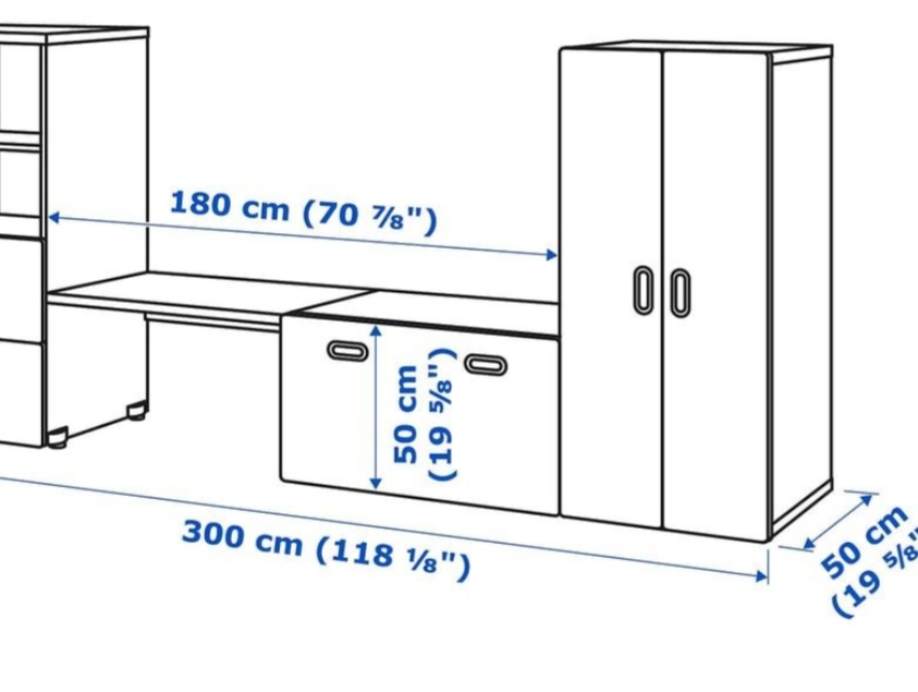 Ikea Stuva 2 kusy úložná lavice/ dětský stůl - 4