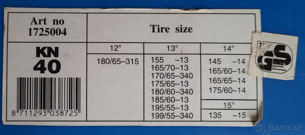 Sněhové řetězy pro 12 - 15" - 4