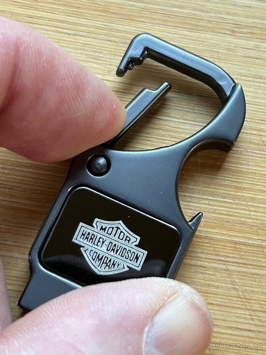 Klíčenka Harley Davidson kov a kůže - 4