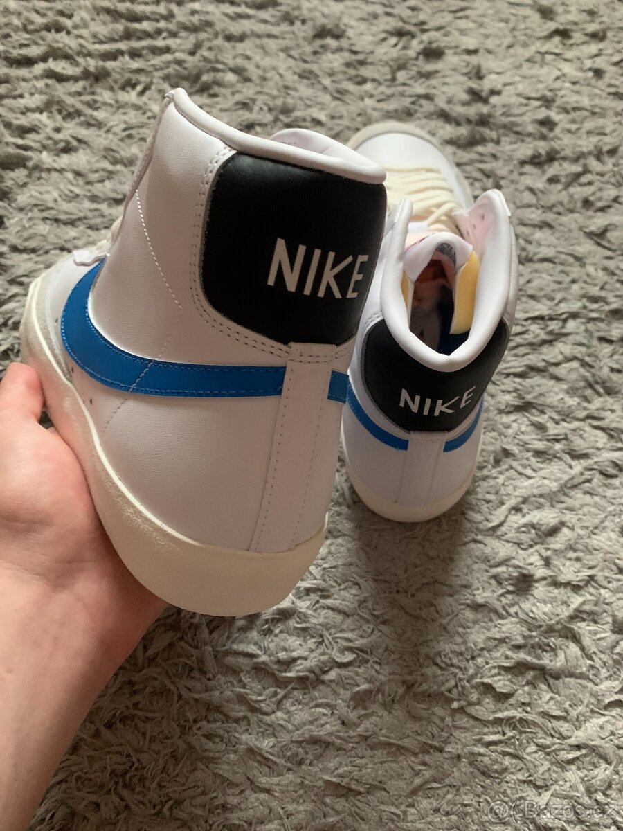 Nike Blazer Mid 77 White/Blue/Black - 4