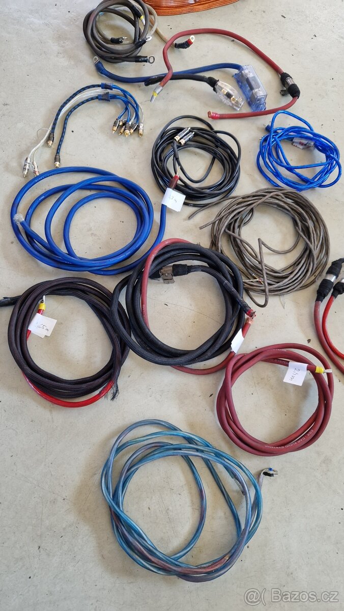 HI-FI AUDIO KABELY, POJISTKY, ESX, C-QUENCE APOD. - 4