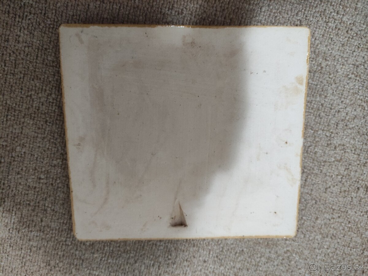 Dekorace na zeď zámek Letovice keramická kachle - 4