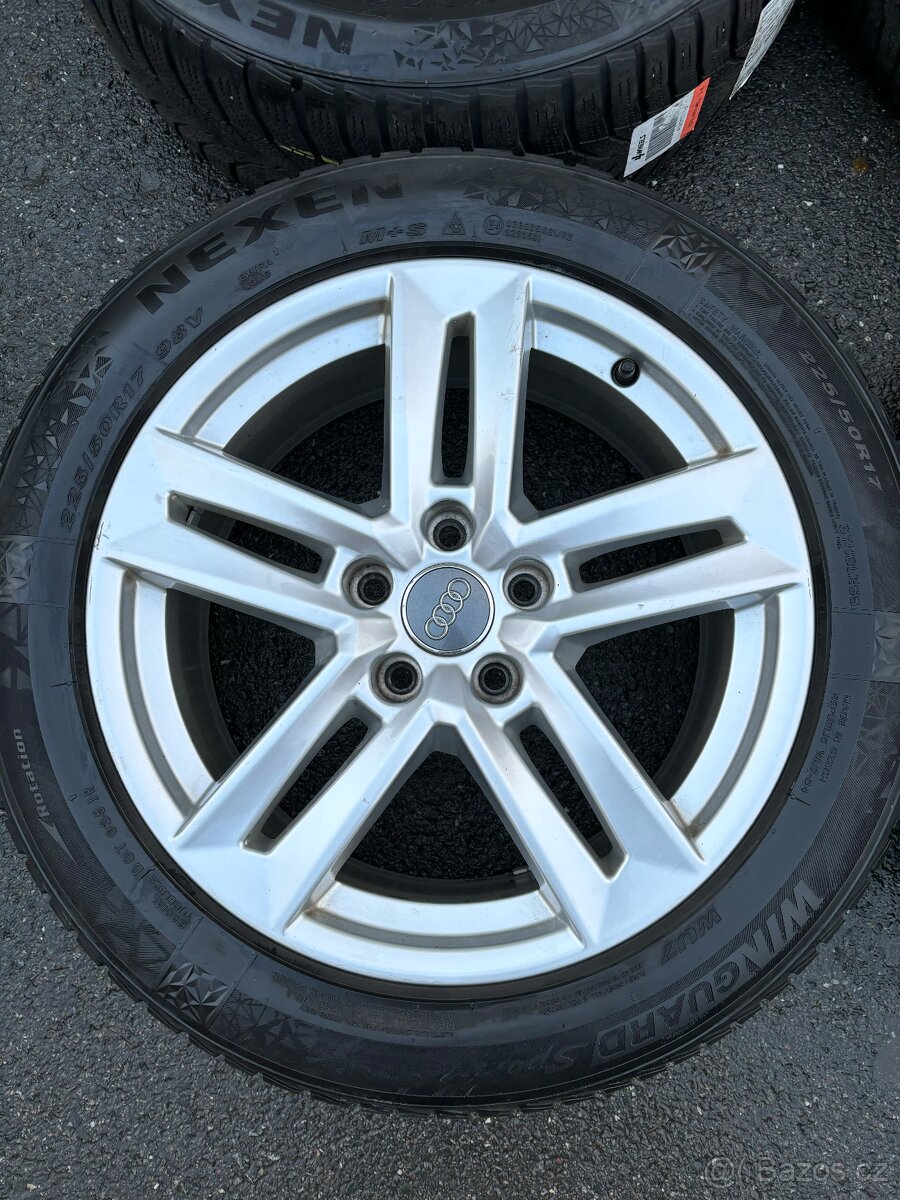 ORIGINÁL Alu Audi A4 B9 R17 5x112 Zimni Nexen 6mm - 4