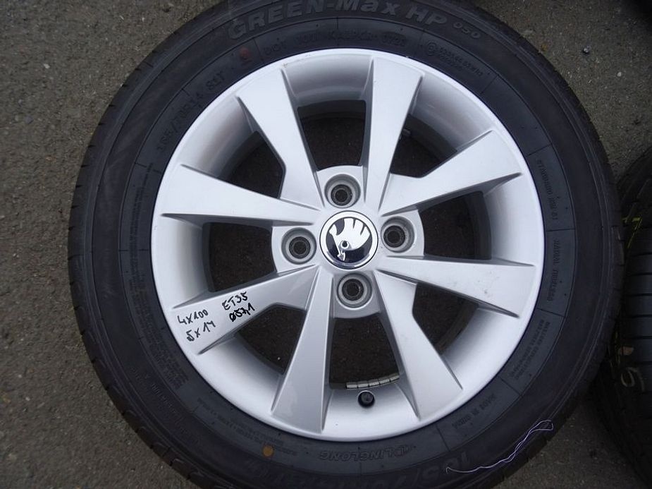 Alu disky Škoda Citigo, 14", 5x112,ET 35, letní sada - 4