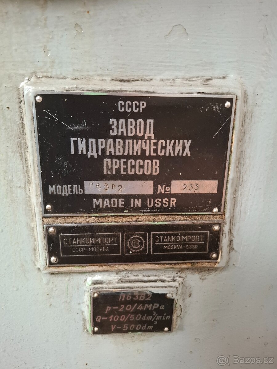 Hydraulický lis P 6326 - 4