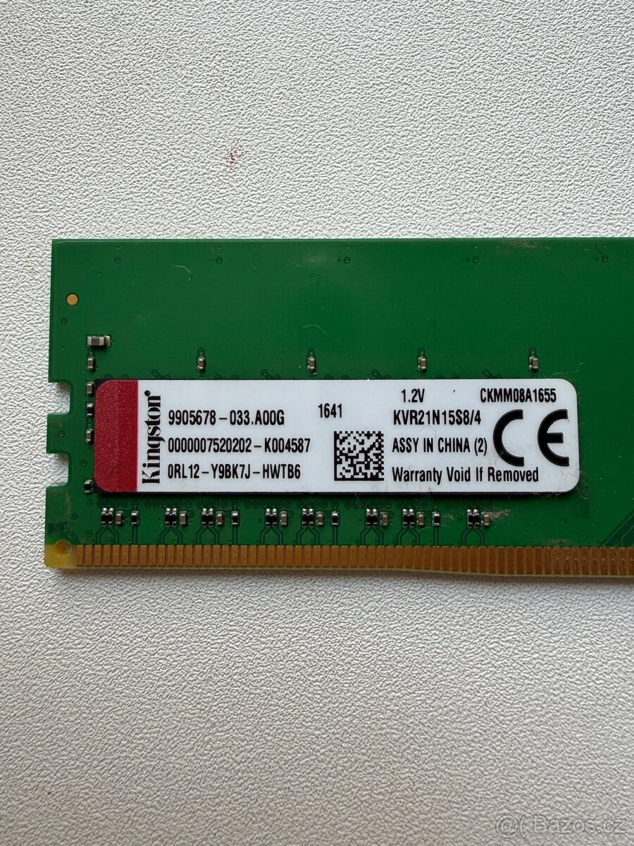 Kingston DDR4, 4GB, 2133MHz, 1.2V - 4