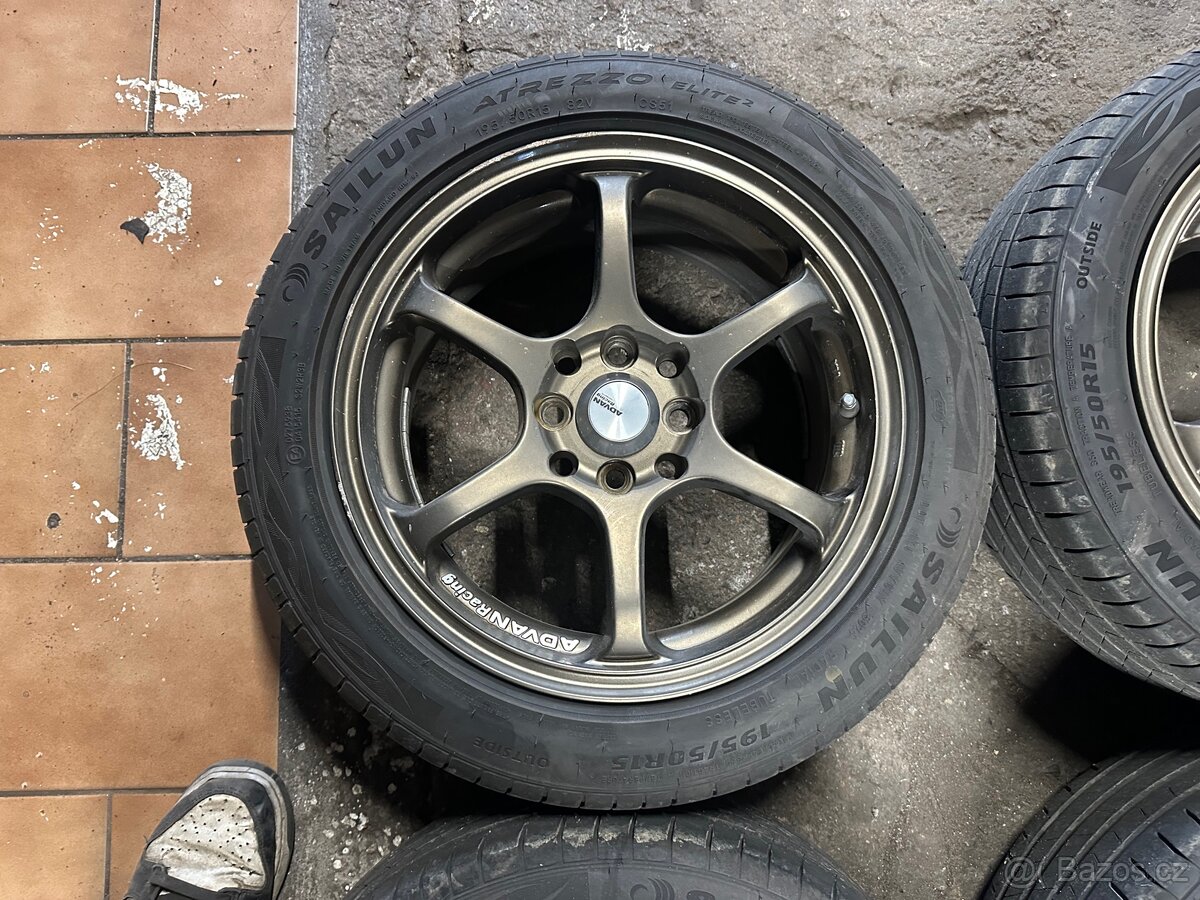 Alu kola Advan racing 4x100 R15 - 4