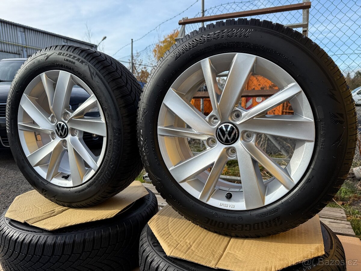 Alu kola 5x112 r16 VW Gavia + zimní pneu 205/55/16 - 4