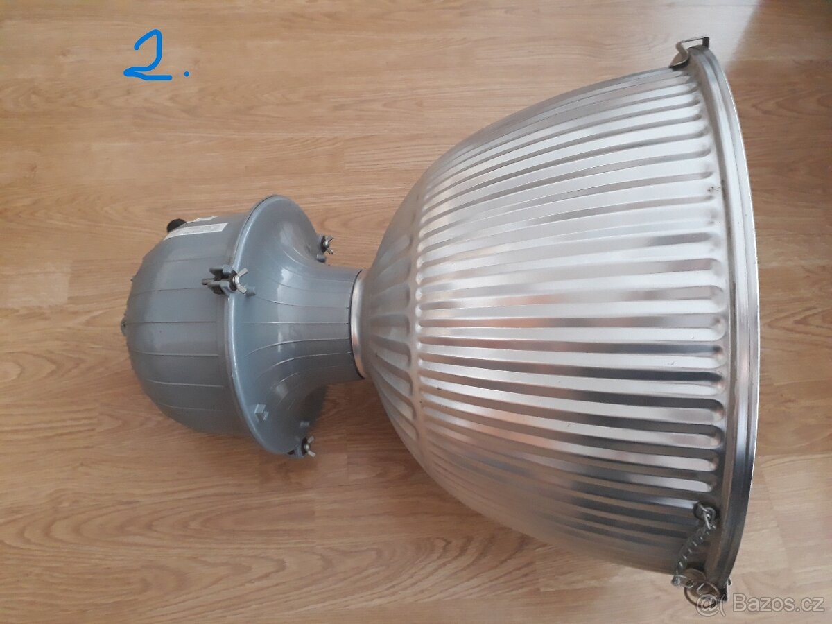 Industriální svítidla stropní 2ks + výbojky - 4