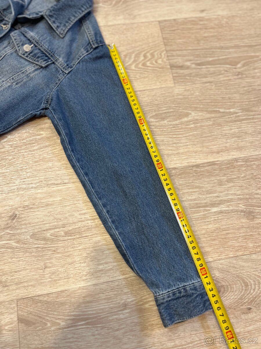Riflová bunda 158 H&M Mickey - 4